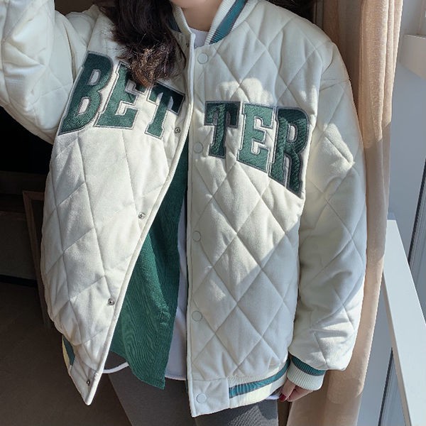 Áo khoác bóng chày thời trang phong cách Hàn Quốc 2020 cho nữ