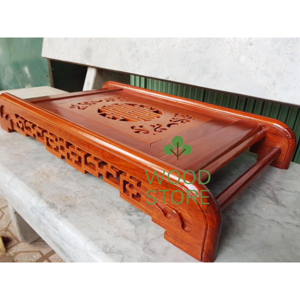 Khay trà cuốn thư-khay trà gỗ hương-khay trà gỗ hương 2 cỡ 50x28 và 55x33