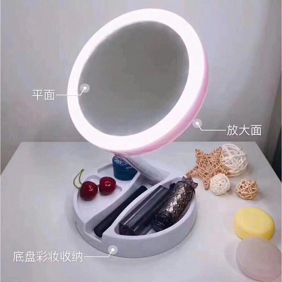 Gương trang điểm có đèn LED thông minh