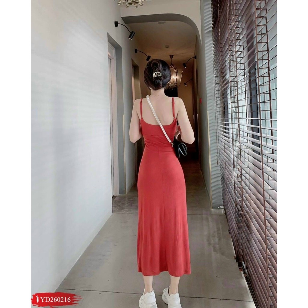 [MẪU MỚI] Đầm Body 2 Dây Xoắn Ngực Có Mút Xẻ Đùi Thun Borip Thích Hợp Mặc Đi Tiệc Đi Làm Đi Chơi | BigBuy360 - bigbuy360.vn