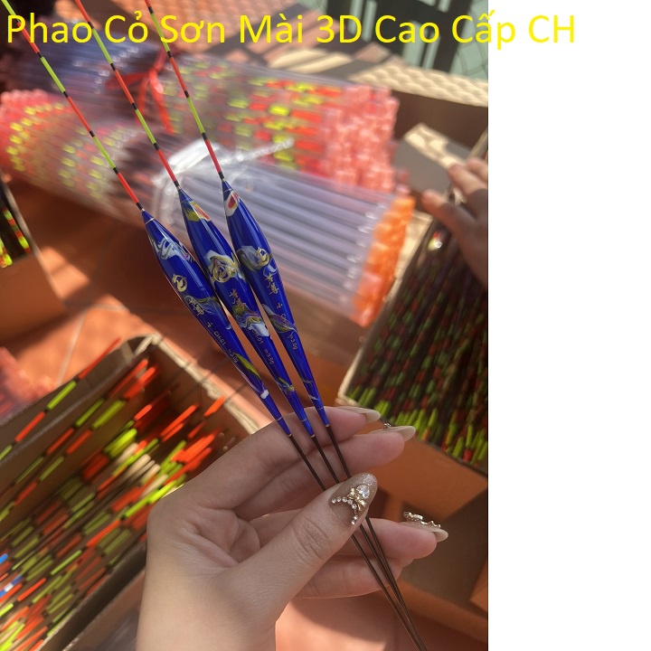 Phao Câu Cá Cỏ Sơn Mài 3D Cao Cấp CH