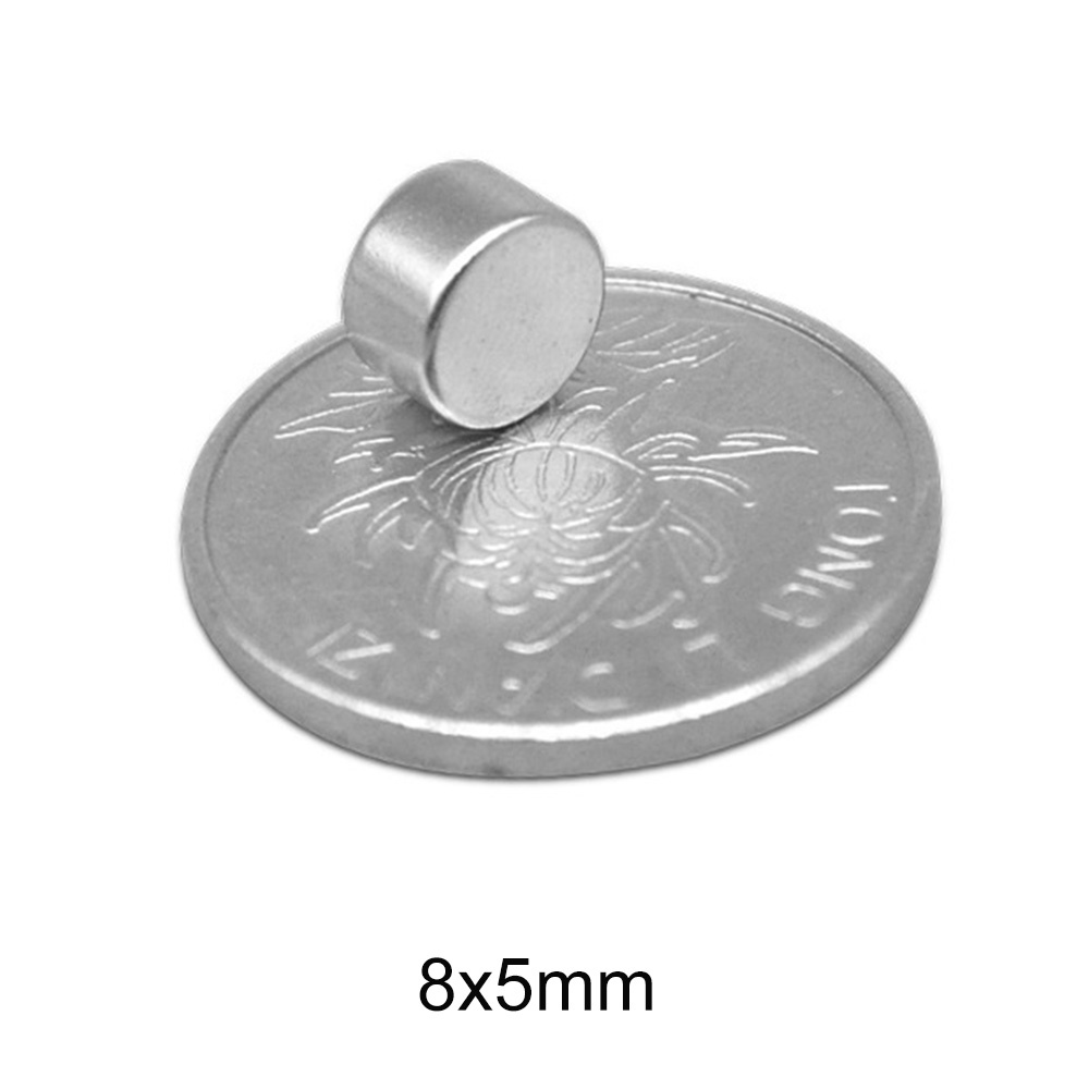 Nam châm vĩnh cửu siêu mạnh 8x5mm GAOMS, mạ Niken