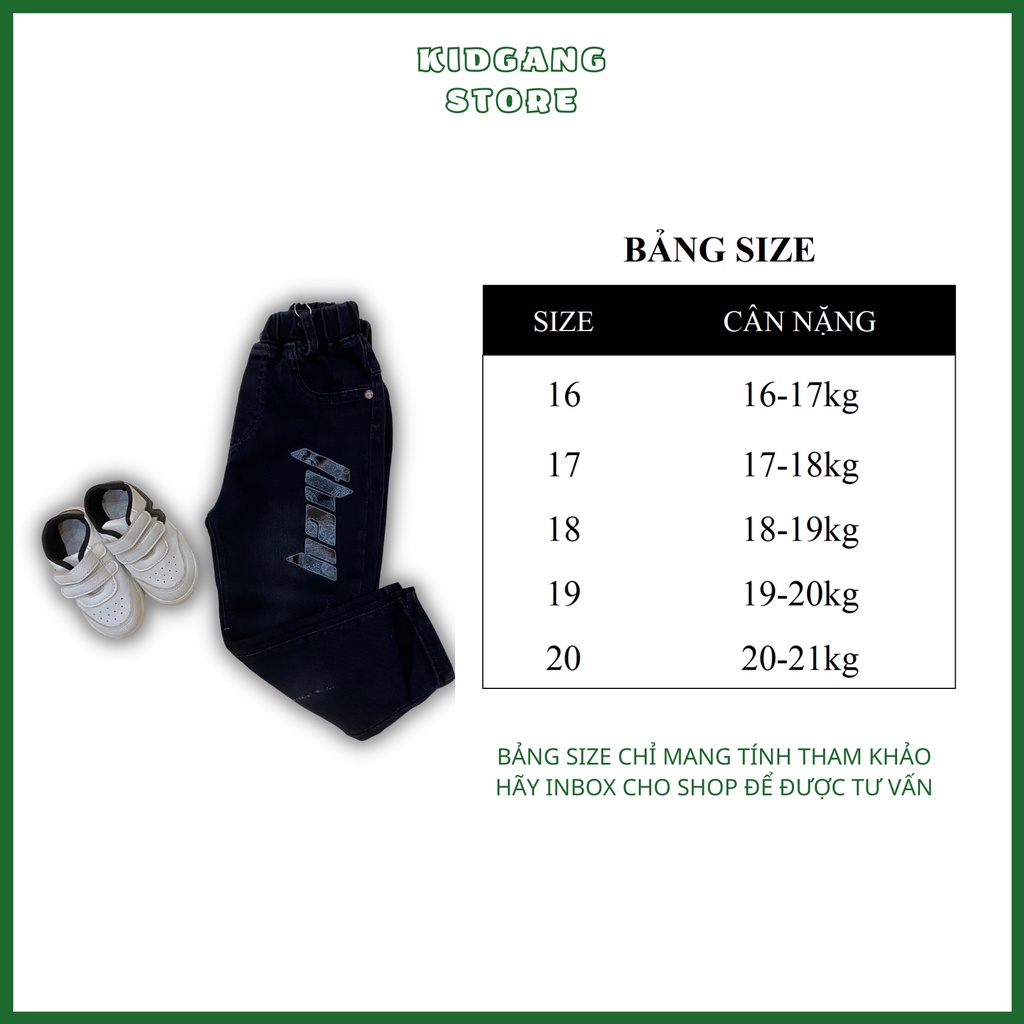 Quần jean bé trai, Quần bò bé trai từ 16-20kg