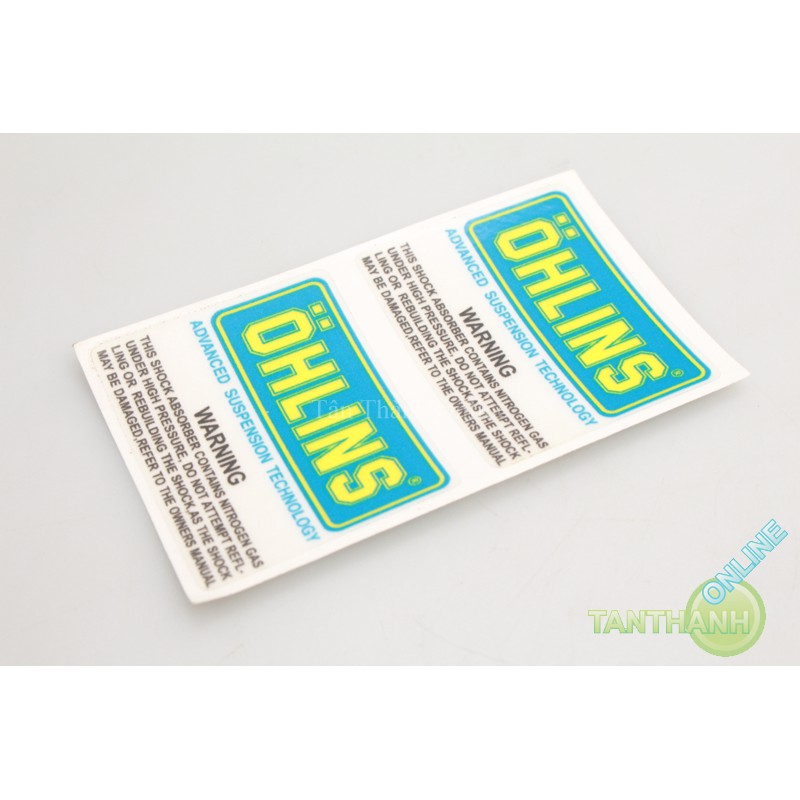 Sticker Ohlins dán phuộc sau Nice VN