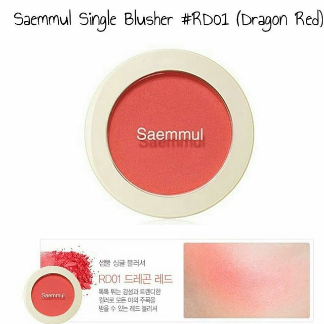 Phấn Má Hồng Siêu Mịn The Saem Saemmul Single Blusher