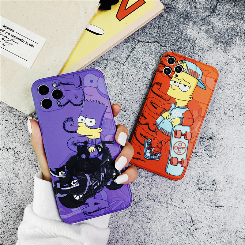 Ốp lưng IPhone cạnh vuông Simpson BVC 6/6plus/6s/6splus/7/7plus/8/8plus/x/xr/xs/11/12/13/14/pro/max/plus/promax BVC60
