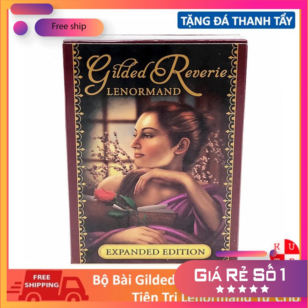 Bài tarot bộ bài lenormand gilded reverie lenormand tặng đá thanh tẩy