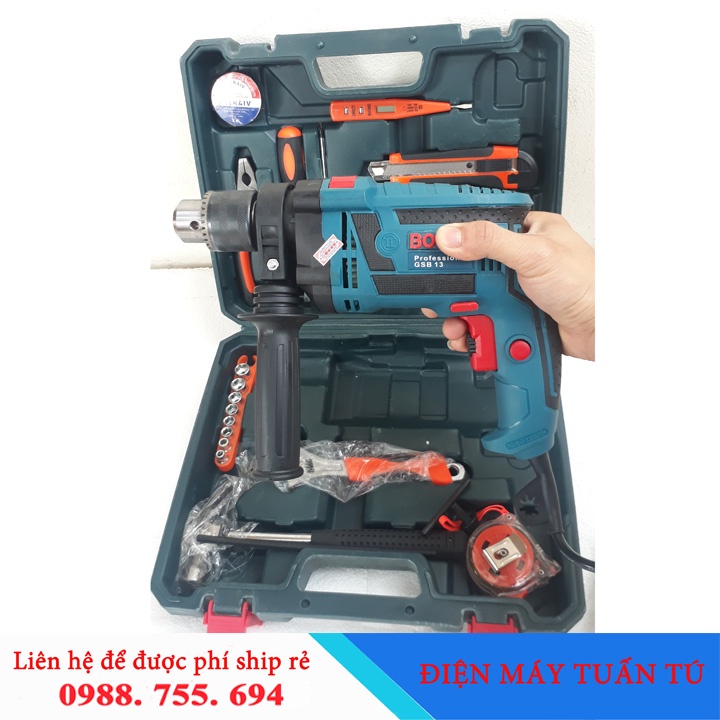 Bộ Máy khoan bê tông Bosch Đức 910W Gồm máy và phụ kiện