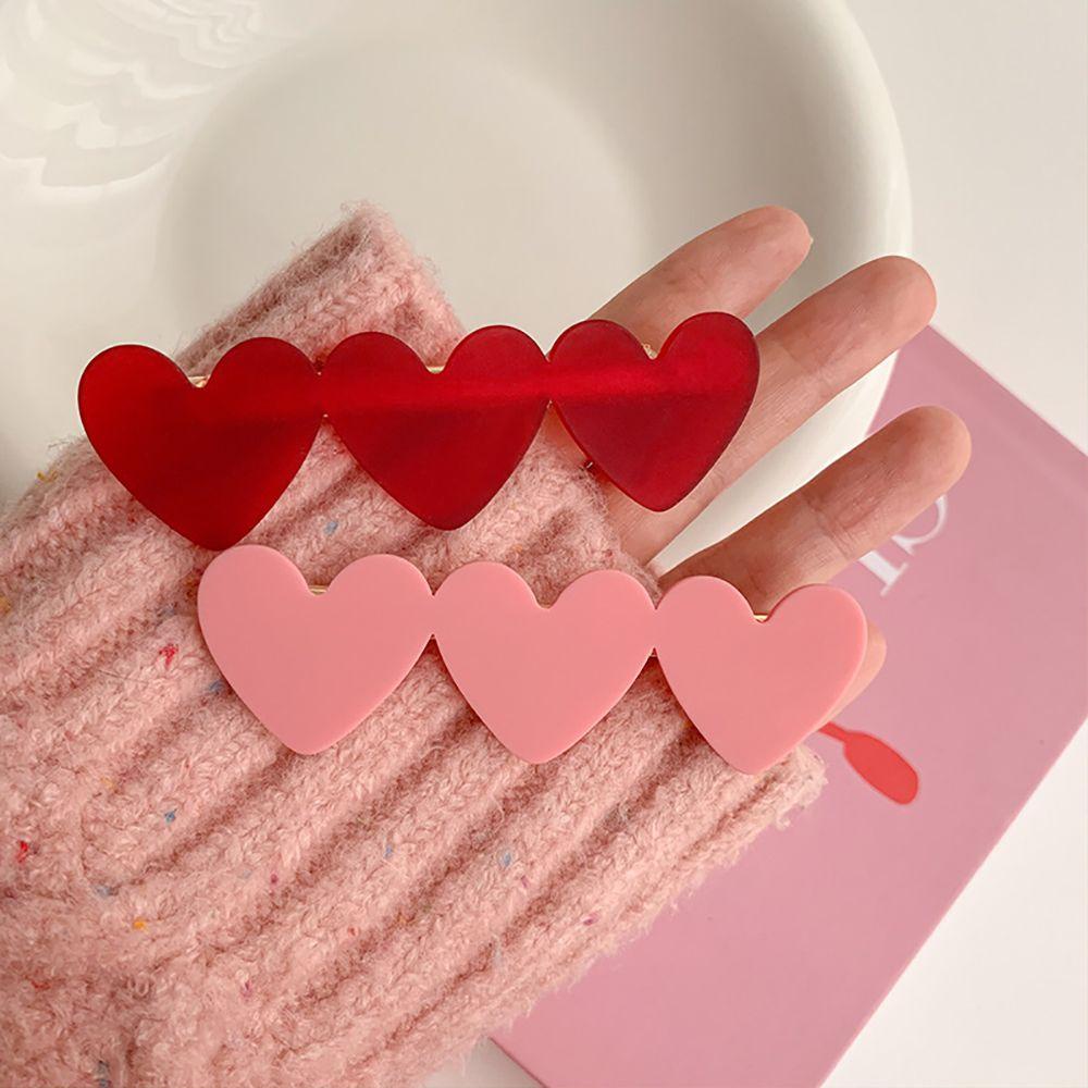 Kẹp Tóc Hình Trái Tim Lấp Lánh Thời Trang Cho Nữ