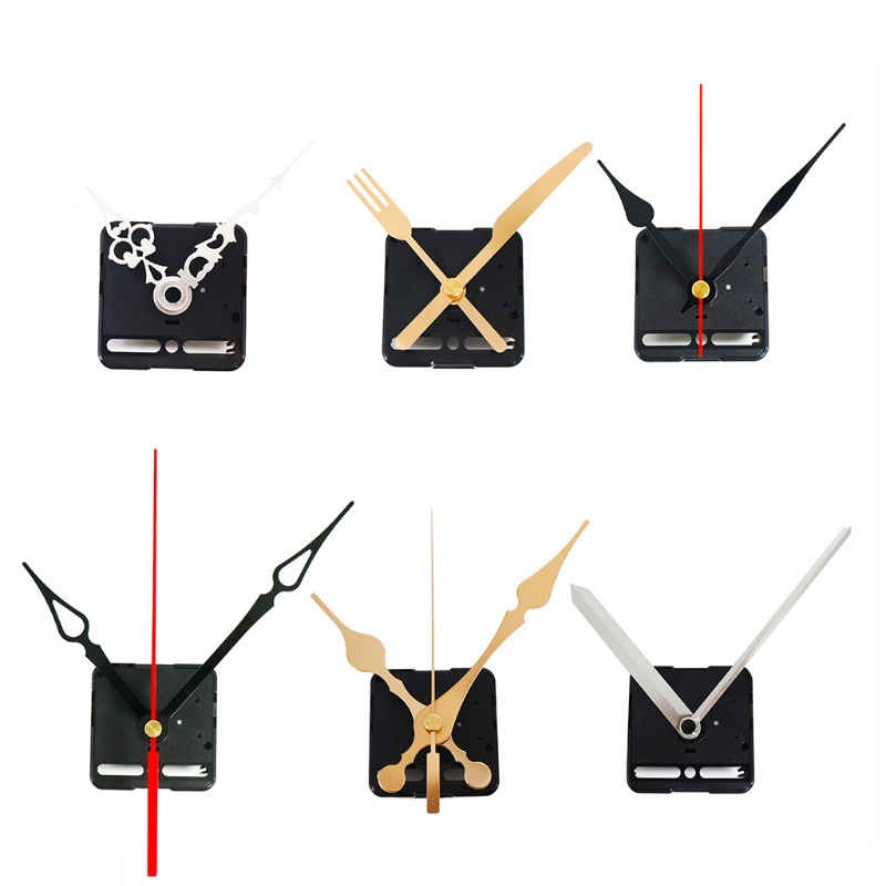 Set 3 Máy Đồng Hồ Cơ Thay Thế Kèm 6 Cặp Bàn Tay Khác Nhau Tự Sửa Chữa Đồng Hồ Treo Tường