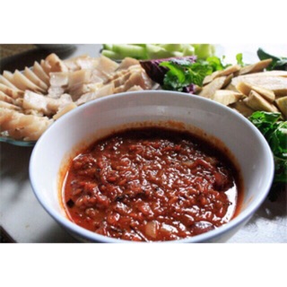 Chai mắm tép chưng thịt