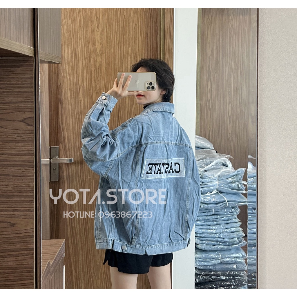 Áo khoác jeans thêu lưng - KB37