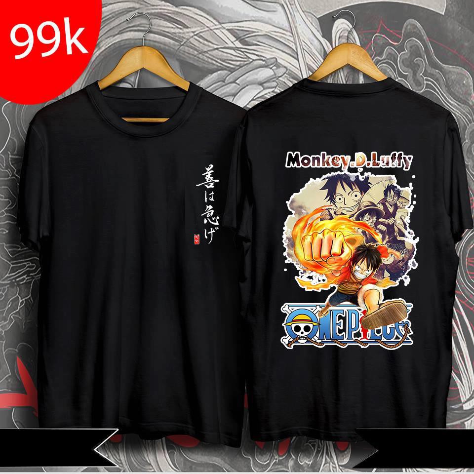 ÁO THUN ONE PIECE Naruto in hình Sasuke uchiha - Luffy Zoro Itachi - Anime giá tốt KÈM CHÂT LƯỢNG