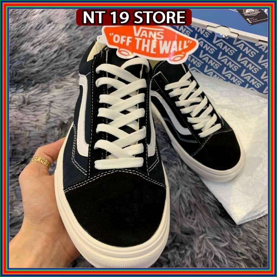 Giày caro nam nữ buộc dây , Giày thể thao sneaker vans lười có dây buộc hottrend 2022 full box bill