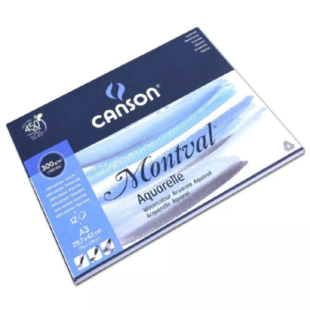 (có sẵn) Canson 300g Montval a3/Canson Aquarelle a3/set giấy Canson