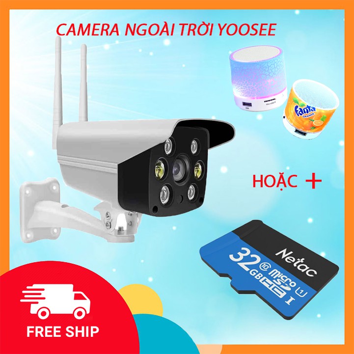 CAMERA GIÁM SÁT NGOÀI TRỜI | 6 ĐÈN LED | 1080 P FULL HD | GHI ÂM ĐÀM THOẠI | WebRaoVat - webraovat.net.vn