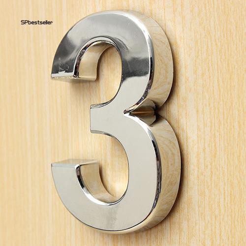 Bảng số gắn cửa từ 0-9 theo phong cách hiện đại cảnh sát