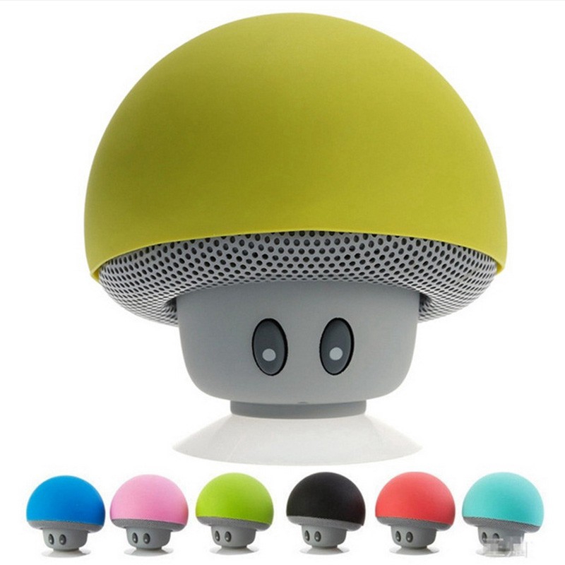 Speaker Mp3 Player Bluetooth Musical Phone Holder Mini Mushroom Stand for Universal smart phone