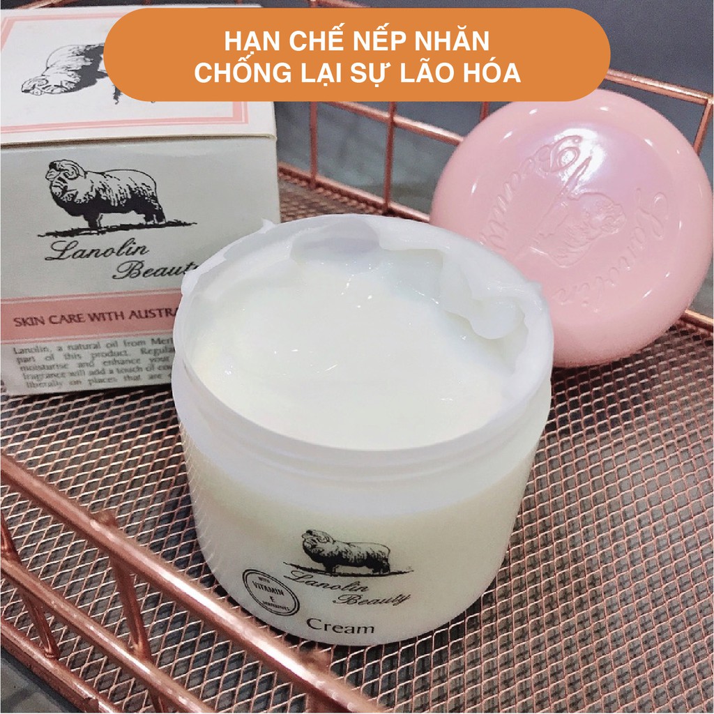 Kem cừu Úc LANOLIN BEAUTY nuôi dưỡng da mềm mịn, chống nứt nẻ da
