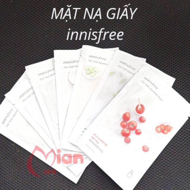 Mặt nạ giấy Innisfree My Real Squeeze Mask mẫu mới - MIAN MART