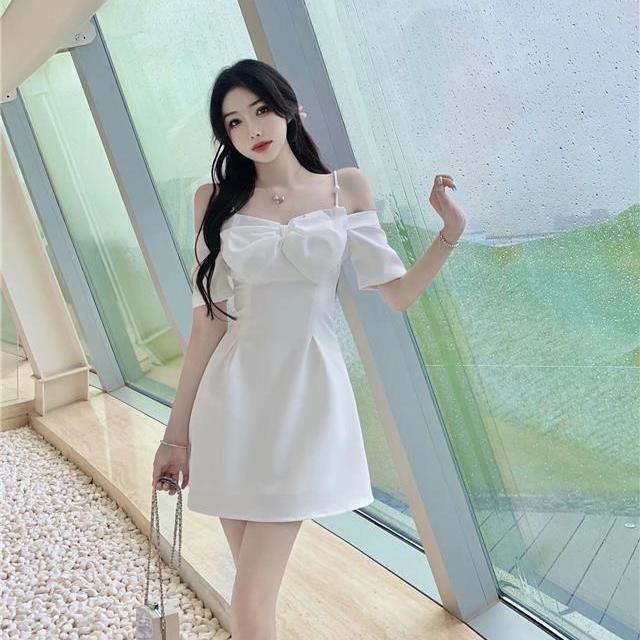 Đầm Sinh Nhật Một Dây Thắt Nơ Phong Cách Mới Mùa Hè