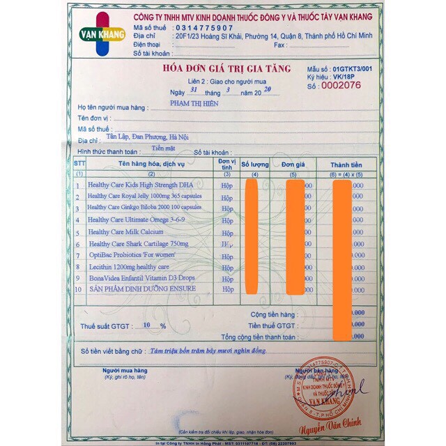 Thuốc bổ xương khớp sụn vi cá mập 750mg 200 viên