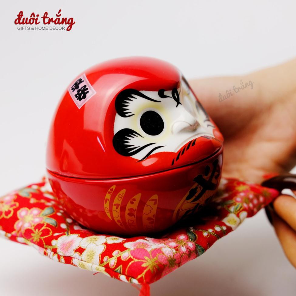 [HÀNG CAO CẤP] Lật đật Daruma sứ 8cm - 1 mắt