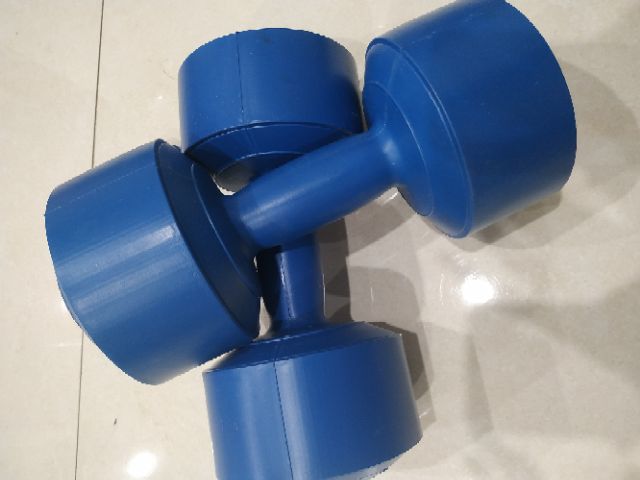 Tạ tay nhựa tập gym cao cấp 8kg đã nhồi (1 chiếc )