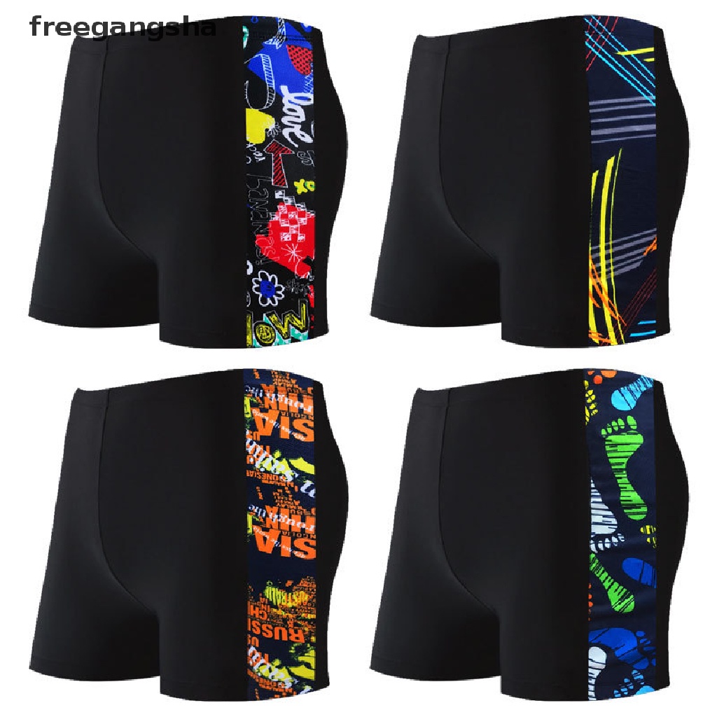 [FREG] Men's Swim Shorts Racing Swimsuit Man Swimming Trunks Swimming Briefs Swimwear FDH