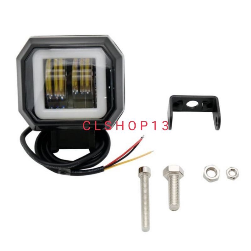 Hộp đèn LED 2 mắt 4D CREE 12-24v