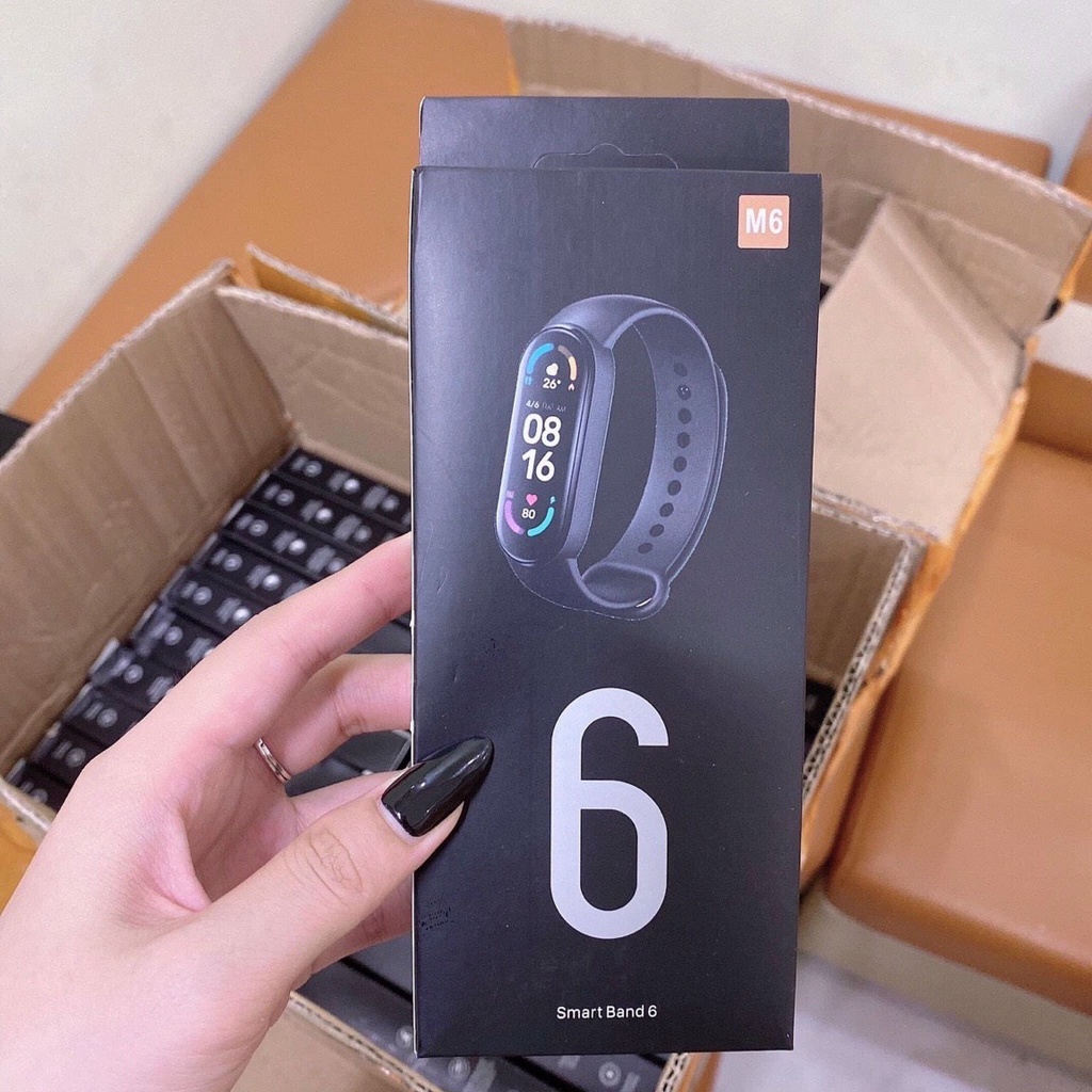 Đồng hồ thông minh Smart Band 6, Đồng hồ điện tử đeo tay thể thao - Nim.Store