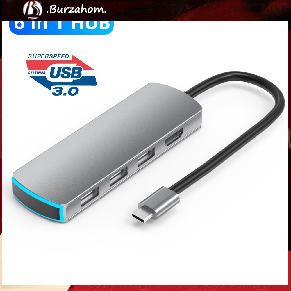 Bộ Chuyển Đổi Cổng Type C Sang 4k Hdmi-Compatible Usb 3.0 Pd Cho Macbook Air