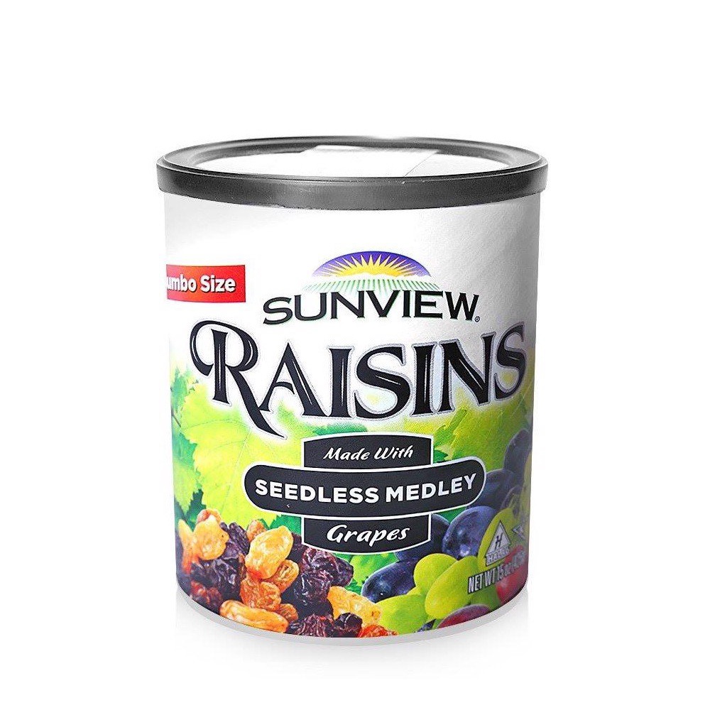 Nho Khô Mỹ Raisin Sunview không hạt vị thập cẩm 425g