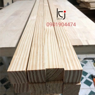 [KID049] - thanh gỗ thông dài 50x3x2cm láng mịn 4 mặt