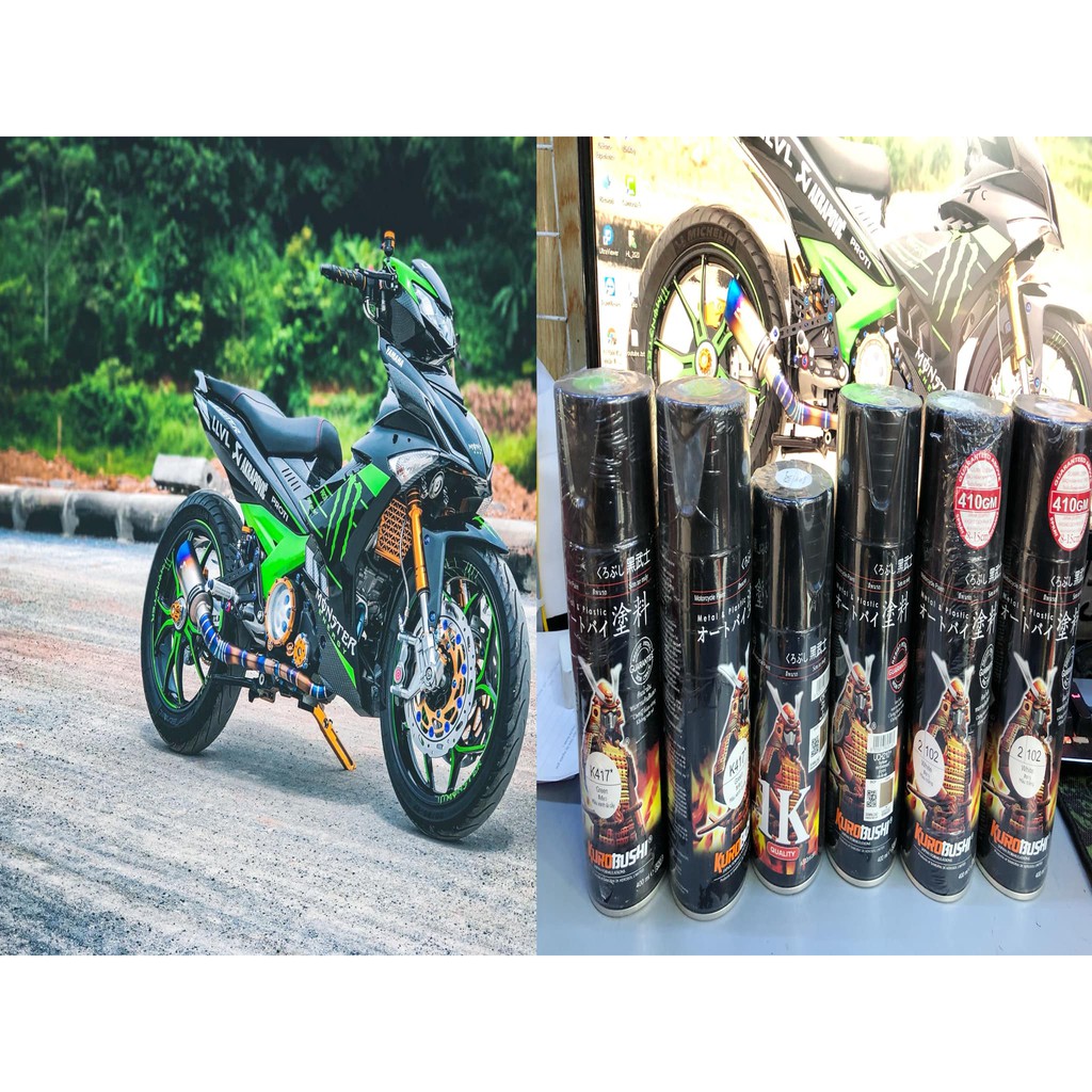 combo sơn samurai màu xanh( xanh Lá ) K417 quang gồm 6 lọ đủ sơn 1cặp mâm hoặc dàn áo lên màu chuẩn nhất_Lê Lĩnh Vlog
