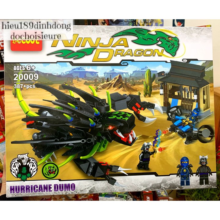 Lắp ráp xếp hình not Lego Ninjago Movie Hurricane Dumo, decool 20009 : Bão Dumo 387 khối