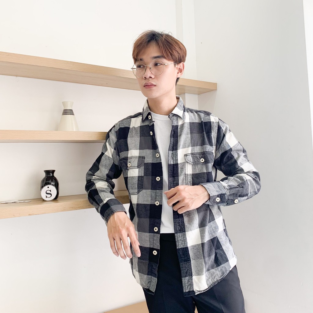 GIẢM SỐC ÁO KHOÁC SƠ MI FLANNEL 69K ÁO [ SIZE S] CARO CHỐNG NẮNG DÀI TAY HÀNG 2HAND TUYỂN CHỌN | BigBuy360 - bigbuy360.vn