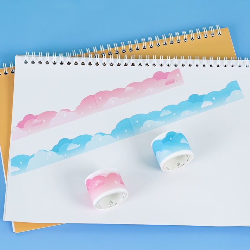 Set 12 Cuộn Băng Keo Washi In Họa Tiết Hoa Tự Nhiên Trang Trí Thủ Công