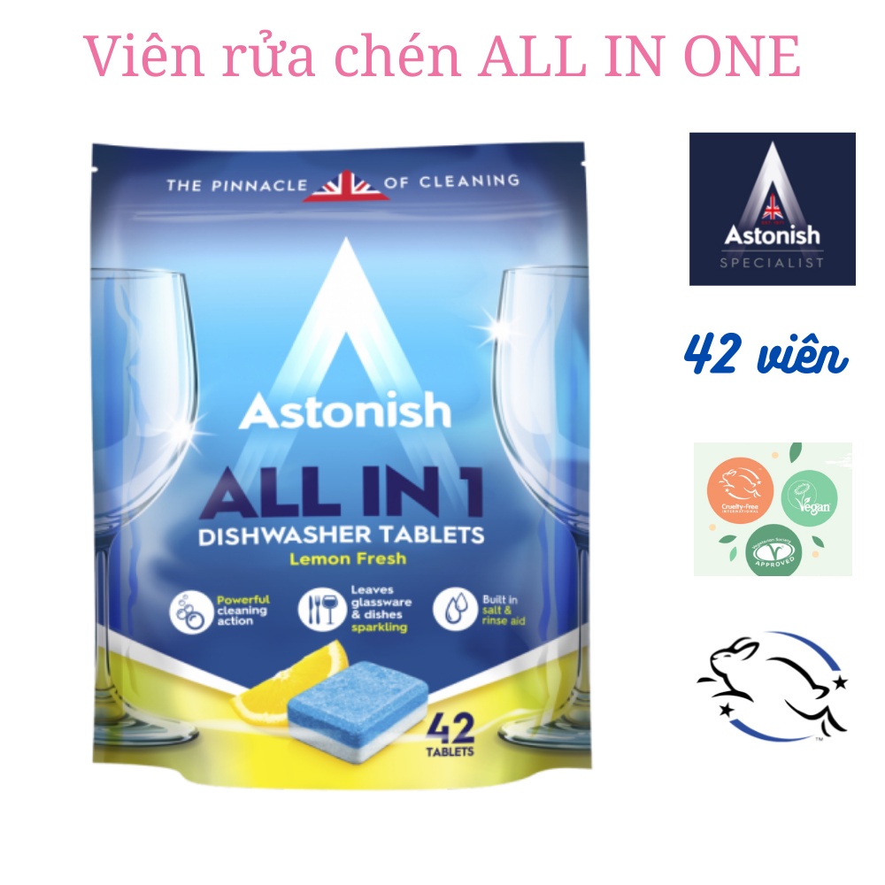 Viên rửa chén bát all in 1 Astonish C2170 42 viên