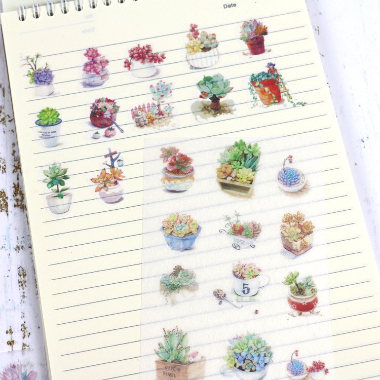 Bộ Sticker MỜ cô gái và hoa (SM12)