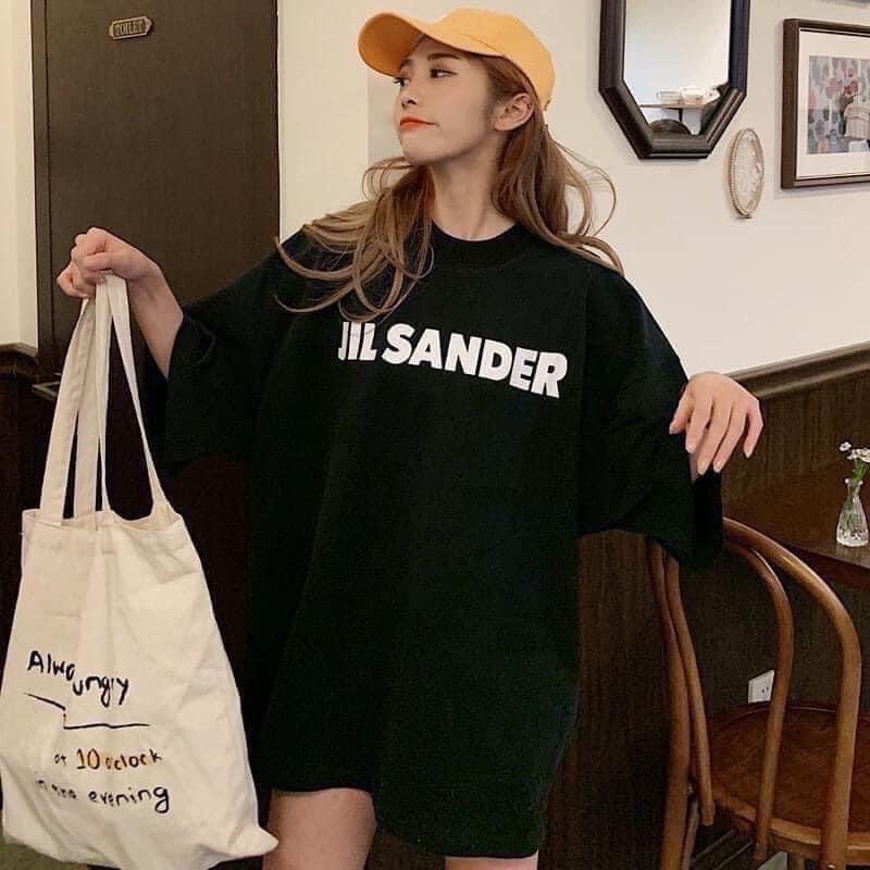 [ Rẻ vô địch ] Áo thun cotton tay lỡ dâng rộng unisex —— jil sander