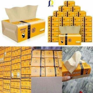 Thùng giấy ăn gấu trúc