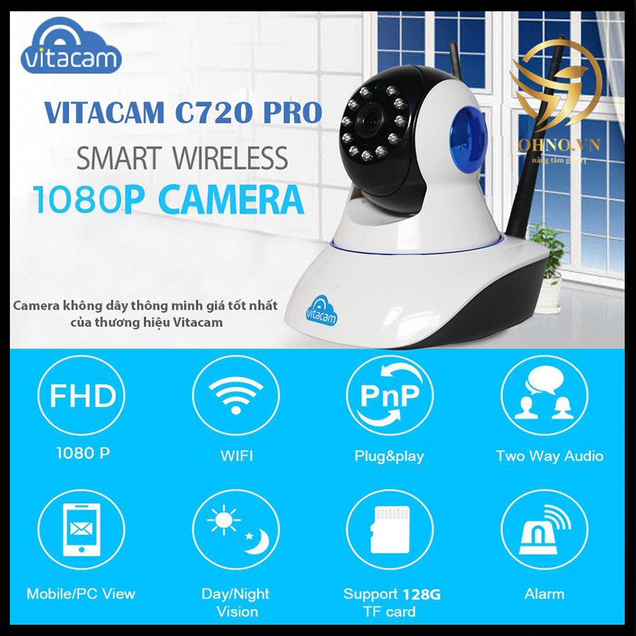 Camera IP Wifi Vitacam giám sát trong nhà C720 Pro full HD 1080P – OHNO Việt Nam | BigBuy360 - bigbuy360.vn