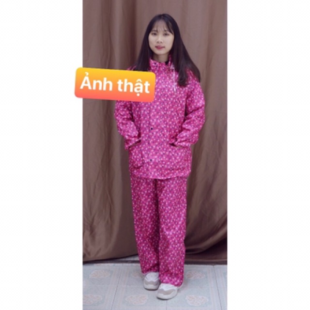 Áo mưa bộ người lớn - kèm ảnh thật