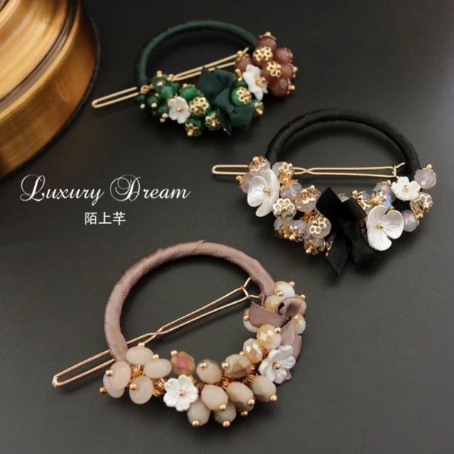 [CÓ SẴN]Cặp tóc nửa đầu hand made cao cấp