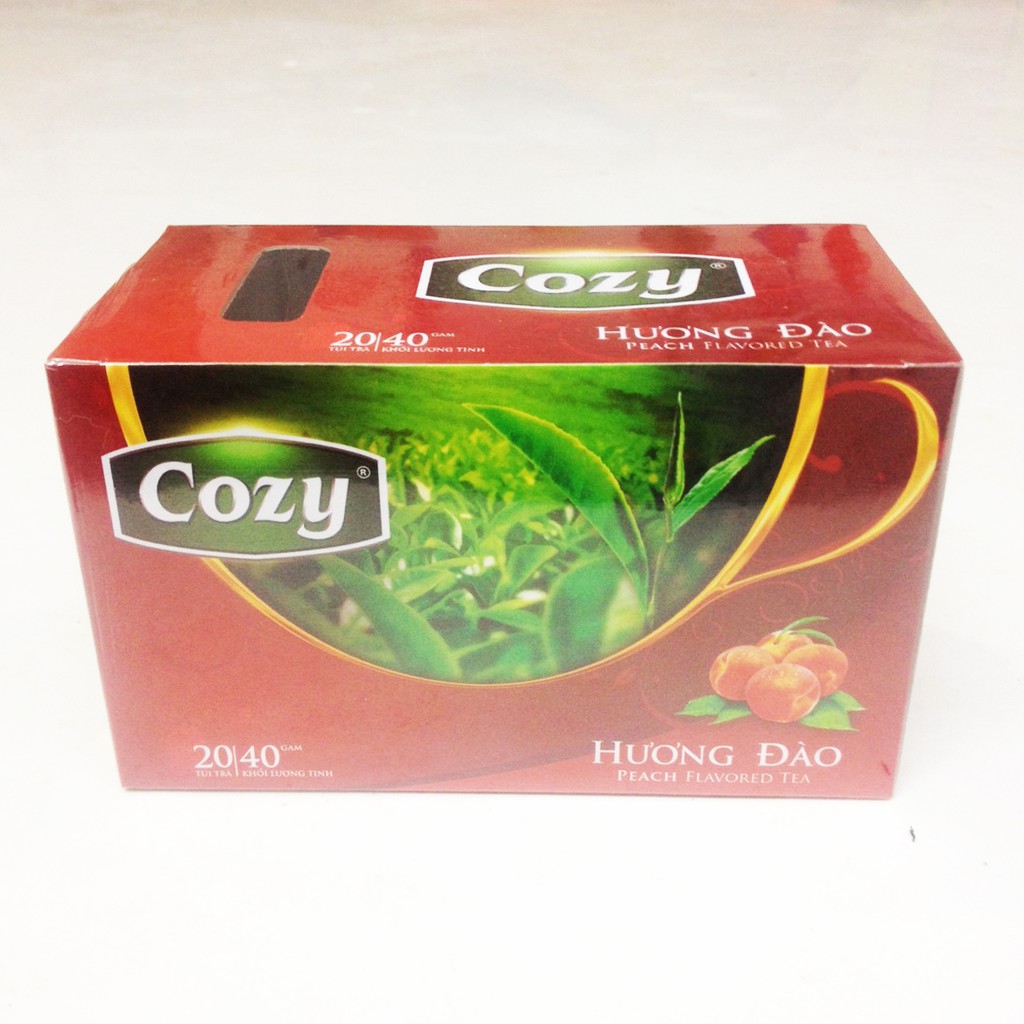 Trà túi lọc Cozy hương đào (20 gói)