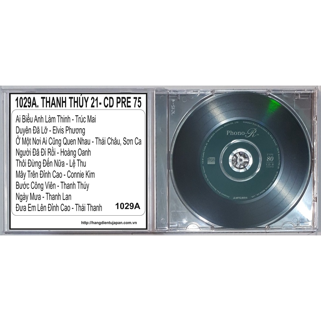 BỘ 4 CD THANH THÚY - CD PRE 75 ( 1028A - 1029B )