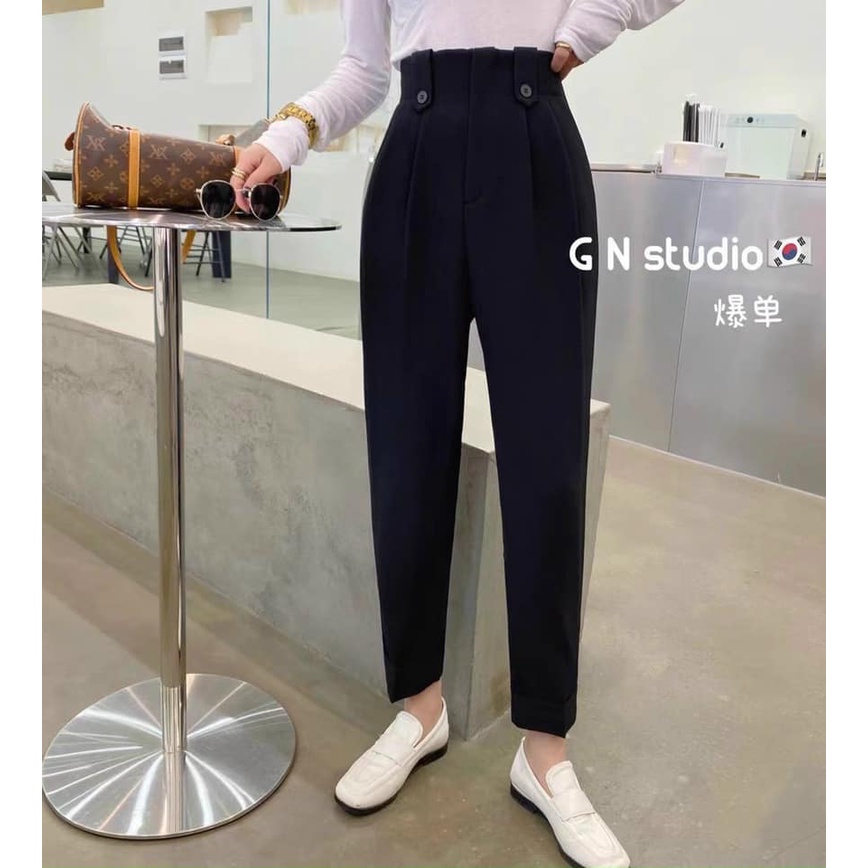 Quần Baggy Nữ Chuẩn Dáng Hàn Quốc Cách Điệu M8005