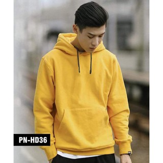 Áo Hoodie Trơn Nam Nữ Màu Vàng