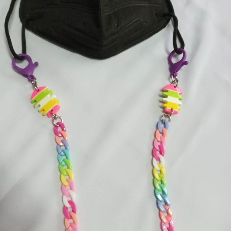 Dây đeo tràn trí khẩu trang chống rớt mẫu TA12 xích nhựa